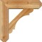 Ekena Millwork Olympic Craftsman Rough Sawn Bracket w/ Offset Brace, Western Red Cedar, 6"W x 20"D x 20"H BKT0604X20X20OLY04RWR - alternate 2